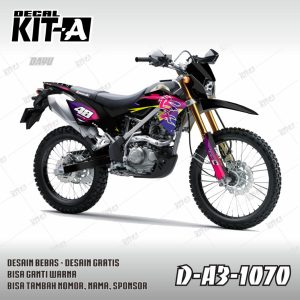 Hitam Kombinasi Pink Biru Kuning Simple