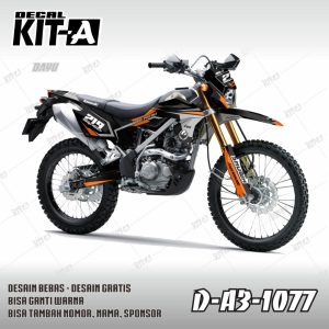 Hitam Lis Orange Silver Simple