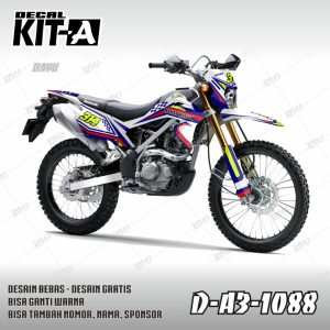 Putih Lis Biru Merah Kuning Stabilo