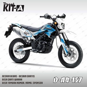 Supermoto Simple Putih Biru