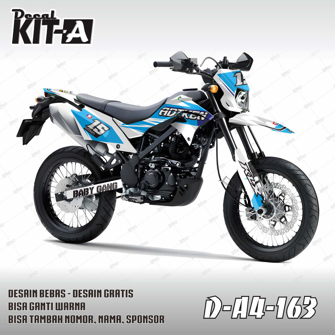 Simple Racing Biru Putih