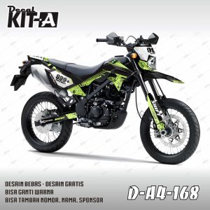 Supermoto Abstrak Hijau Hitam