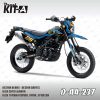 Supermoto Biru Hitam