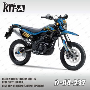 Supermoto Biru Hitam