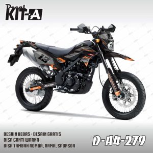 Racing Hitam Abu2 Orange