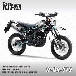 Kombinasi Hitam Putih Bergaris Gradasi Hijau