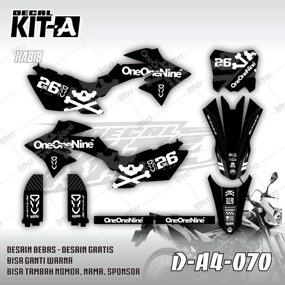 Hitam Abu Putih One One Nine