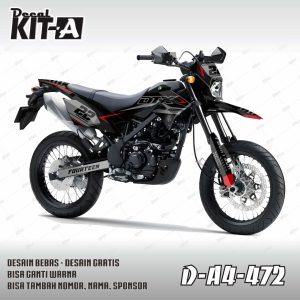 Hitam Abu List Merah