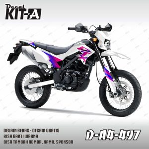 Putih Pink Biru Gradasi