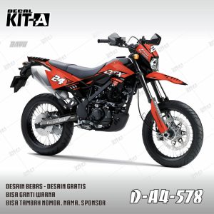 Orange List Hitam Silver