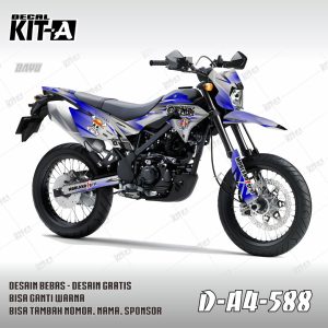 Silver Gradasi Lis Biru