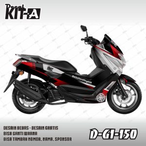 Hitam Silver Merah Racing