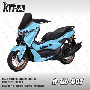 Biru Cerah Tulisan Hitam