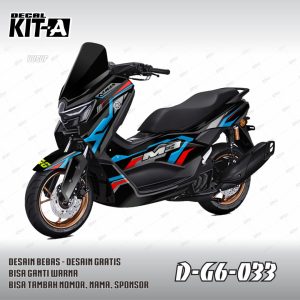 Streetrace Hitam Merah Biru