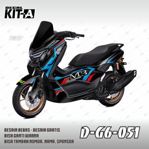 Streetrace Hitam Merah Biru