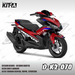 Simple Herah Hitam List Biru