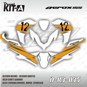 Simple Putih Lis Kuning Mustard