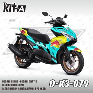 Cyan Lis Hitam Dan Red Bull