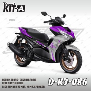 Hitam Kobinasi Silver Ungu