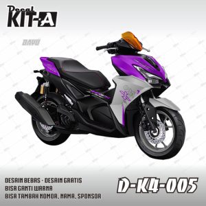 Nvx Ungu Silver Hitam