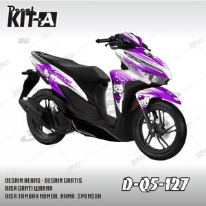 Putih Ungu Hello Kitty