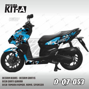 Hayabusa Biru Silver Hitam