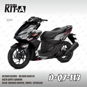 Hitam Kombinasi Silver Mugen Power