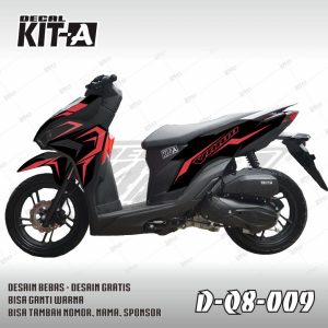 Simple Hitam Lis Merah