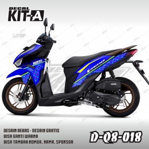 Biru Motif Batik Biru