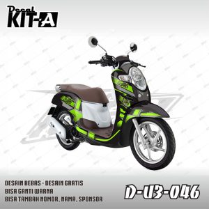 Racing Scoopy Hitam Hijau