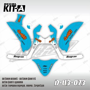 Grafis Simple Biru Putih