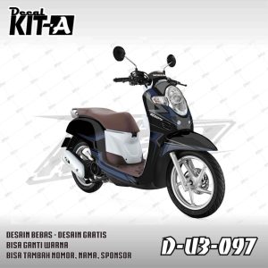 Simple Hitam Biru Tua