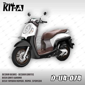 Simple Retro  Putih Hitam