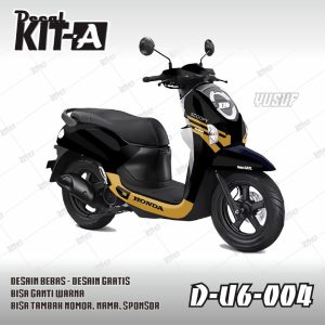 Simple Retro Hitam Gold