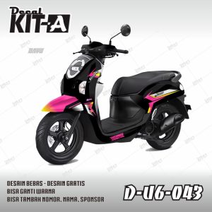 Racing Simpel Hitam Pink