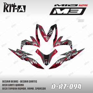 Abstrak Merah Kanji Jepang