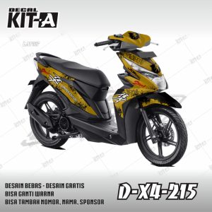 Kuning Emas Gelap Cat Splatter