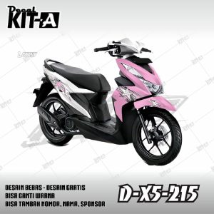 Putih Kombinasi Pink Bintang