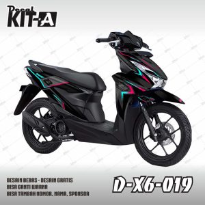 Beat Street 2024 Hitam Gradasi Biru Merah Neon