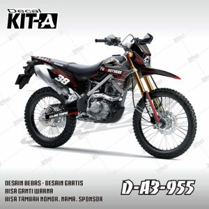 Street Race Hitam Abu List Merah