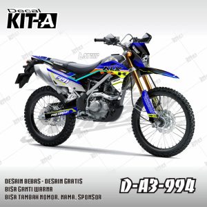 Biru Hitam Putih Kombinasi