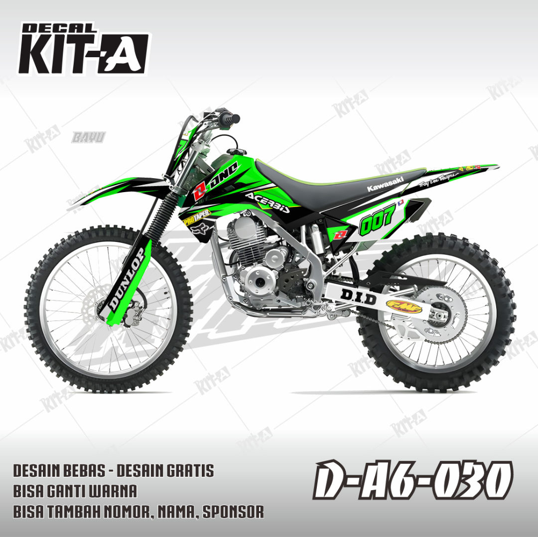 Hitam Kombinasi Hijau Putih