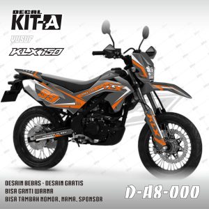 Grafis Abu Lis Orange Putih