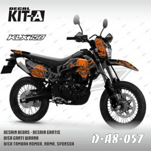 Hitam Abu Orange Tengkorak