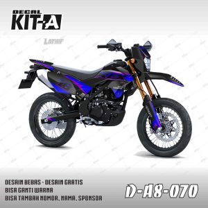 Abstrak Garadasi Ungu Biru