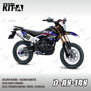 Hitam Biru Putih Kombinasi