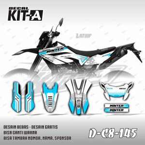 Putih Biru Cerah Simpel