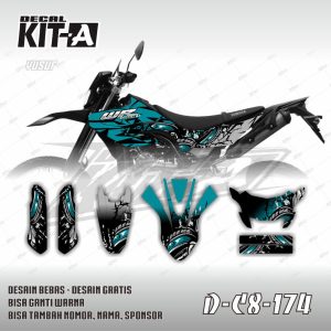 Grafis Abstrack Hijau Tosca