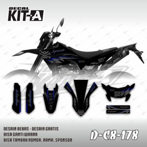 Hitam Abu Abu Biru Tua