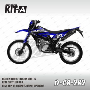 Biru Abstrak Racing